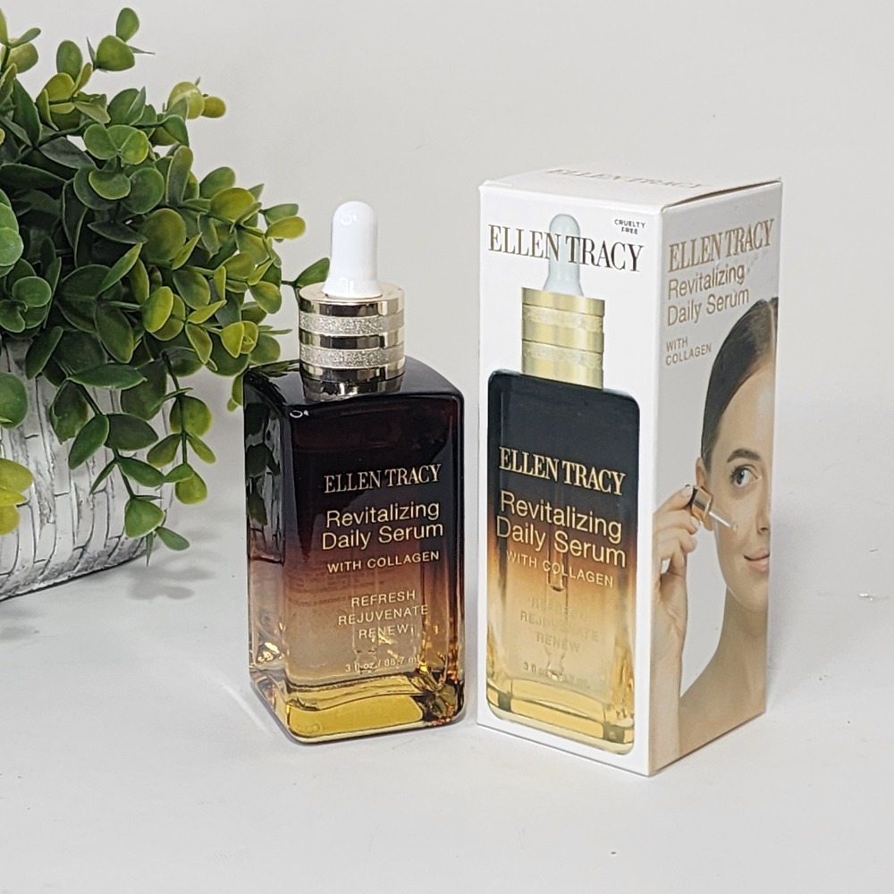 Ellen Tracy Revitalizing Daily Serum With Collagen Refresh Rejuvenate Renew 3 oz